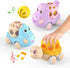 Baby Car Toy for 12 18 Months, Rattle and Roll Soft Rubber Vehilces for 1 2 3 Year Old Toddlers, 3 PCS Push and Go Friction Powered Cars, First Id...
