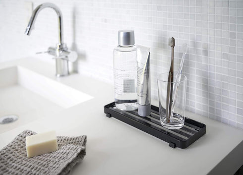 Tower bathroom trays, One Size, Black...