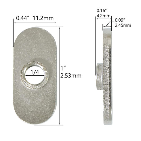20 Packs 1/4"-20 Centered Hole Sliding T-Nuts for 10 Series T Track Extrusions, T Slot Accessories for Aluminum Extrusion Profile Rail...