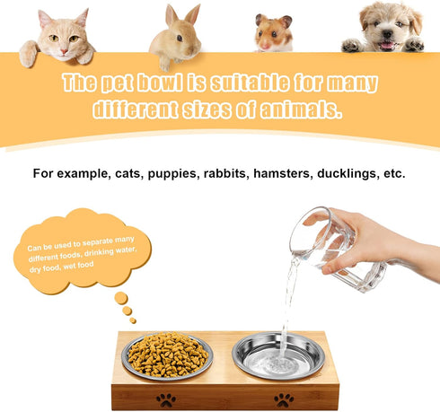 5 PCS Cat Bowls Whisker Friendly, Shallow Wide Flat Cat Food Bowls Stainless Steel,Metal Cat Dishes Whisker Fatigue Relief,Replacement Basic Cat P...