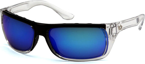 Venture Gear™ Vallejo Safety Glasses Clear Frame/Ice Blue Mirror Anti-Fog Lens...