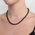 EVER FAITH Pearl Choker Necklace, Sterling Silver Round Simulated Pearl Elegant Wedding Necklace Strand Jewelry for Women Bride...