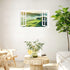Mountain View Wall Stickers 3D Fake Window Wall Stickers Nature Scenery Wall Stickers Murals Removable Landscape Wall Decals Peel and Stick Remova...