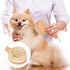 Dog Bath Brush Pet Shampoo Handle Bath Brush with Massage Points Dog Grooming/Washing/Massaging Wooden Brush Natural Bristle Dog Brush Removal Loo...