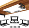 Under Desk Laptop Mount, Laptop Under Desk Mount 3 inches Tall Effective Space with Silicone Pad, Aluminum Under Desk Laptop Holder Rack for Lapto...