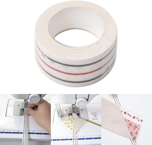 1Pc Diagonal Seam Tapes Sewing Basting Tape for Sewing Straight Diagonal Seams Instruction Tool Seamingly Accurate Seam Guide for Sewing Machines ...