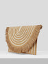 Verdusa Women's Fringe Straw Clutch Handbags Envelope Woven Summer Beach Bags...