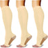 3 Pairs Open Toe Compression Socks for Men Women Toeless Compression Socks...