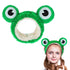 Cute Frog Headband, Spa Headband Frog Eye Makeup Head Band Soft Elastic Hair Band for Washing Face Head Wrap Funny Hair Band for Girls Women Yoga ...