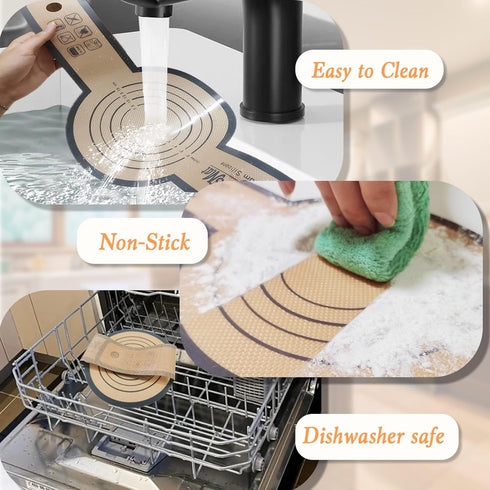 Silicone Bread Sling for Dutch Oven, Reusable Non-Stick Sourdough Baking Mat with Long Handles, Silicone Bread Sling Baking Mat For Transfer Sour ...