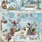 A5 size Merry Christmas Elk Theme Dot Scrapbook, DIY Album Scrapbook Paper,Greeting Card Making Background Paper Craft Supplies Painting Decoratio...