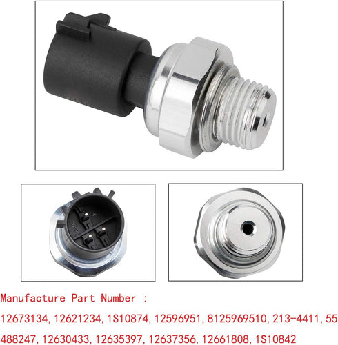 Oil Pressure Sensor Switch Sending Unit 12673134 213-4411 12596951 12621234 Compatible with Chevy Silverado Suburban Tahoe GMC Sierra Yukon Impala...