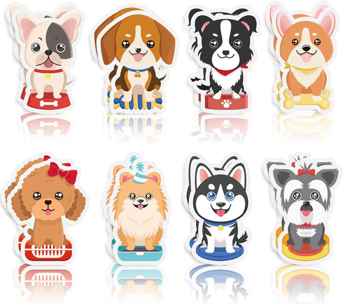 16 Pads Dog Sticky Notes Cute Puppy Party Favors Note Pads Self-Stick Cartoon Sticky Note Pad Dog Theme Post It Notes for Dog Theme Party School O...