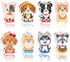 16 Pads Dog Sticky Notes Cute Puppy Party Favors Note Pads Self-Stick Cartoon Sticky Note Pad Dog Theme Post It Notes for Dog Theme Party School O...