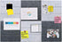 Large 11.8"x11.8" Felt Board Tiles for Wall with 30 Push Pins, Pack of 6 Pin Board Notice Boards for Home Office Kitchen, Bulletin Board Wall Tile...