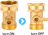 Water Hose Shut Off Valve, Heavy Duty 3/4 Inch Solid Brass Garden Hose Connector...