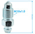 6 PCS Brake Bleeder Screws,Bleeder Valve,Bleeders,Caliper Bleeder Screw with Rubber Cap M10x1.0-29.2mm, H9407-6,107391,Standard Metric Bleeding Sc...