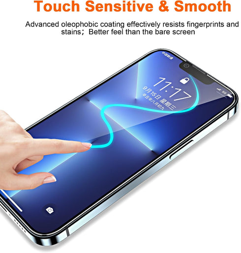 [3+3 Pack Privacy Screen Protector for iPhone 13 Pro Max 6.7 inch + Camera Lens Protector, 9H Anti-Spy Tempered Glass, Easy Installation, High Sen...