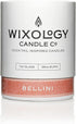 Wixology Cocktail Inspired Peach Bellini Soy Candle - Peach and Champagne Scented Candle in Reusable Rocks Glass - Made in Kentucky - 7 oz...