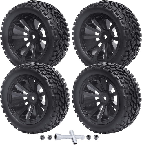 Outer Diameter 2.99inch(76mm) 1/10 On Road Touring Car Wheels and Tires 12mm Hex for Traxxas 4Tec 2.0 Latrax Teton Redcat EPX Drift Car HSP Flying...
