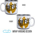 Silver Buffalo Star Wars The Coffee is Strong In This One Ceramic Camper-Style Coffee Mug, 20-Ounces...