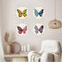 ORIGACH 4 Pack Flowers and Butterfly Embroidery Kits for Beginners, DIY Starter Hand Embroidery Kit with Floral and Butterfly Patterns and Instruc...