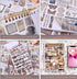 Diuhofart 900+ Mini Scrapbook Washi Stickers for Journaling, 50 Sheets Vintage Sticker Book, Ephemera for Junk Journal Supplies Bullet Journals, S...