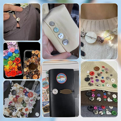 PH PandaHall 100pcs Natural Shell Buttons, 2-Hole Sewing Buttons 10/12/15/20/25mm Round Shell Buttons Craft Seashell Buttons for Cloth Coats Suits...