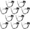 Oyviny 10PCS Truck Trailer 2 Wire Pigtail Harness 10" Long, Right Angle 2 Pin Trailer Light Connector Fits with 2" and 2.5" Side Marker/Clearance ...