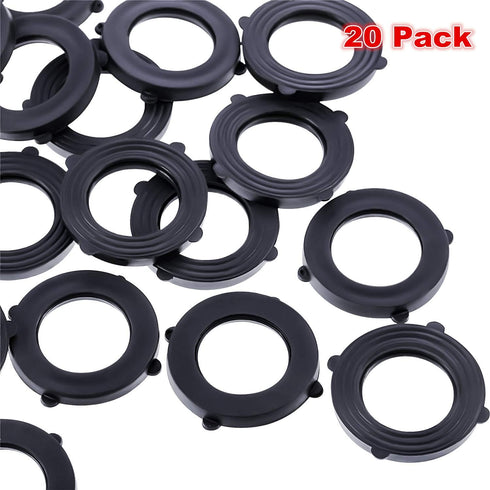 Tatuo 20 Pack Garden Hose Washers Rubber Washers Seals, Self Locking Tabs Keep Washer Firmly Set Inside Fittings for Garden Hose and Water Faucet...