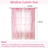 BROSHAN Pink Sheer Curtains 78 inches Long 2 Panels Set- Girls Bedroom Curtains Pretty Printed Curtain Sheers See Through Curtain Drapes for Livin...