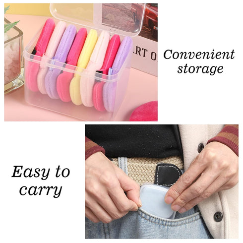 4 Pcs Makeup Sponge Holder Case, Beauty Blender Holder Cosmetic Egg Makeup Sponge Powder Puff Protective Container Storage Box for Travel (Transpa...