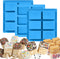 Rice Krispies Silicone Mold for Rice Krispies Treats Baking, 6-Cavity Granola Cereal Bars Mold for Chocolate Cheesecake Brownie...