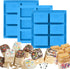 Rice Krispies Silicone Mold for Rice Krispies Treats Baking, 6-Cavity Granola Cereal Bars Mold for Chocolate Cheesecake Brownie...