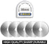 SOMOLUX 60mm Rotary Blades 5 Pack Fits OLFA,Fiskars,Truecut,DAFA Cutter Replacement, Quilting Scrapbooking Sewing Arts Crafts,Sharp and Durable...