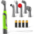 Electric Cleaning Brush, Battery Powered Scrubber with 4 AA Batteries, Small Electric Grout Brush & 5 Replacement Brush, Cordless Lightweight Brus...