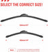 OEM Quality Performance Premium Windshield wiper blades 22 and 18,All-Season Auto Replacement Windshield Wiper Blades,Fit Colorado 2022-2018,Aveo ...