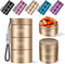 Aluminum Alloy Waterproof Pill Organizer 3 times a day,Moisture Proof Metal Pill Case,Small Daily Pill Holder for Purse,Portable Travel Pill box C...