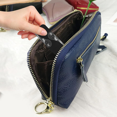 Portable Dental Floss Case Automatic Dental Floss Pick Organizer Case Travel Flosser Dispenser Storage Case Refillable Holder Boxes with 10 Floss ...