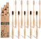 Bamboo Toothbrushes (10Pack),BPA Free Soft Bristles Toothbrushes,Natural Wood Toothbrushes Bulk, Reusable Travel Toothbrushes...