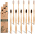 Bamboo Toothbrushes (10Pack),BPA Free Soft Bristles Toothbrushes,Natural Wood Toothbrushes Bulk, Reusable Travel Toothbrushes...