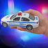 2 Pack Metal Diecast NY Police Cars Pull Back Battery Powered with LED Headlights and Siren Sounds 1:32 Scale...