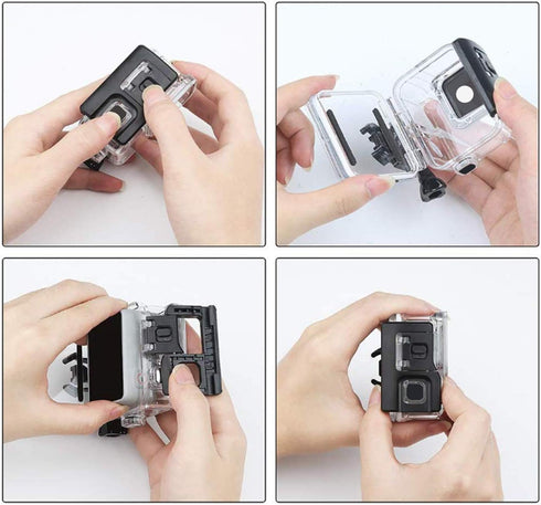 HONGDAK Waterproof Housing Case for GoPro Hero 7/6/5 Black(2018), 196ft/60m Waterproof Case Diving Protective Housing Shell with Touchable Cover f...