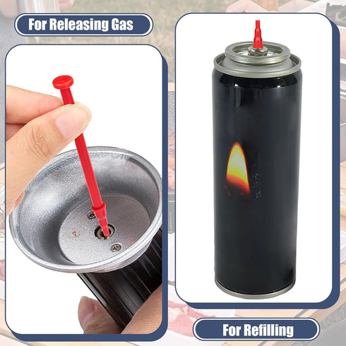 6pcs Butane Bottle Adapter - 2 Set Butane Lighter and Torch Refill Adapter, Butane Nozzle Gas Refill or Release Adapter for Short Nozzle's Butane ...