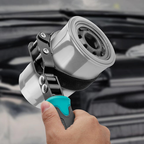 DURATECH Anti-Slip Small Swivel Oil Filter Wrench, Oil Filter Removal Tool Fits Filters 2-3/4" to 3-1/4", Perfect for Car Repair Tools...