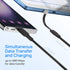 USB C Charger Cable, 60W 3.3ft Type C Charging Cable, Flat 90-Degree C-Port, High-Speed Data Transfer Compatible with Samsung S23/S22/S21, iPhone ...