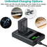 Hisewen LP-E12 Battery 2Pack, Dual USB Charger for Canon EOS M, EOS M2, EOS M10, EOS M50, EOS M50 Mark II, EOS M100, EOS M200, Rebel SL1, Powersho...