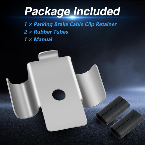Upgraded Stainless Steel Parking Brake Cable Clip Retainer with Rubber Tubes Compatible with BMW 1 Series F20/F21, 2 Series F22/F23, 3 Series F30/...