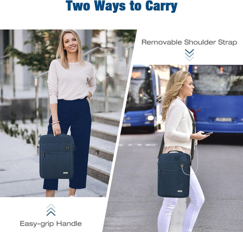 MoKo 9-11 Inch Tablet Bag, 360° Protective Carrying Case Fits New iPad Air/Pro 11 inch 2024, iPad Air 5/4th 10.9, iPad 10/9th Gen 10.9/10.2, with ...