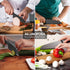AILUROPODA Nylon Knife, 2-Piece Plastic Kitchen Knife for real cooking and Cutting Pizza, Cakes, Bread, Fruits, Veggies Durable Nylon Kitchen Knif...